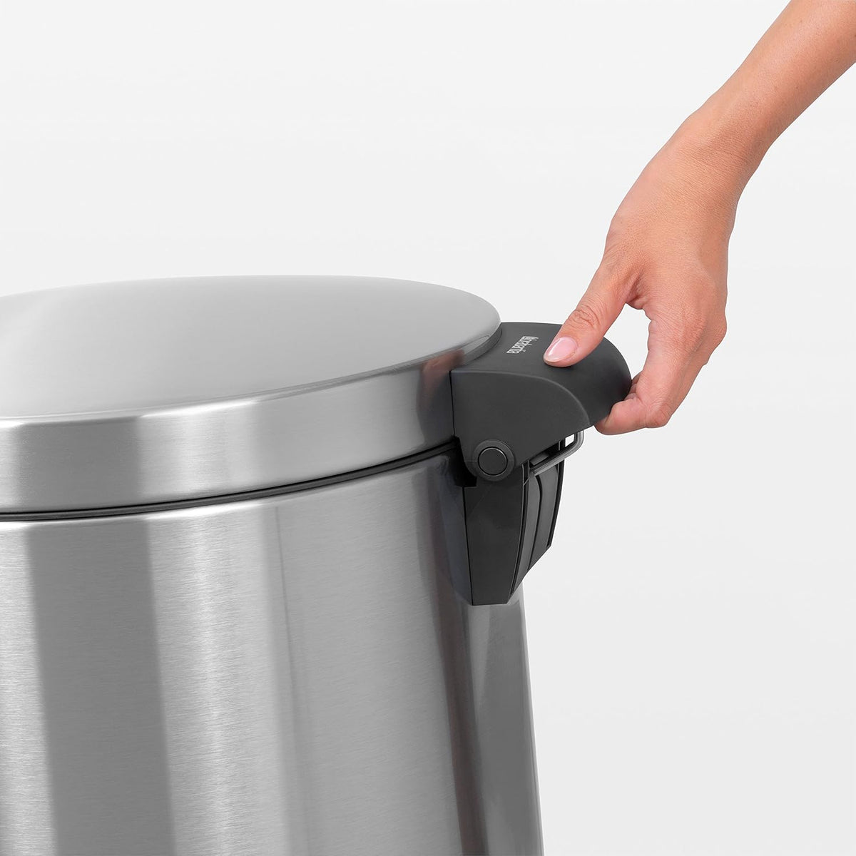 Brabantia Pedal Bin 45L Silent – Matt Steel Fingerprint Proof