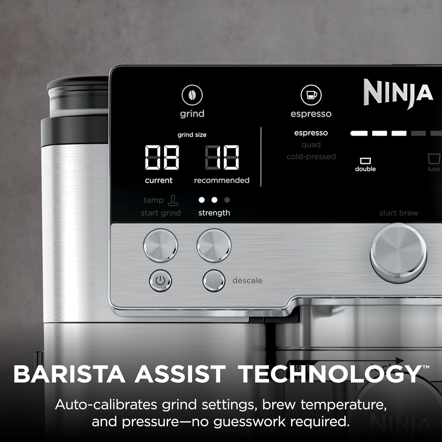 Ninja Luxe Cafe Premier 3-in-1 Espresso Machine Cold Brew Grinder SS