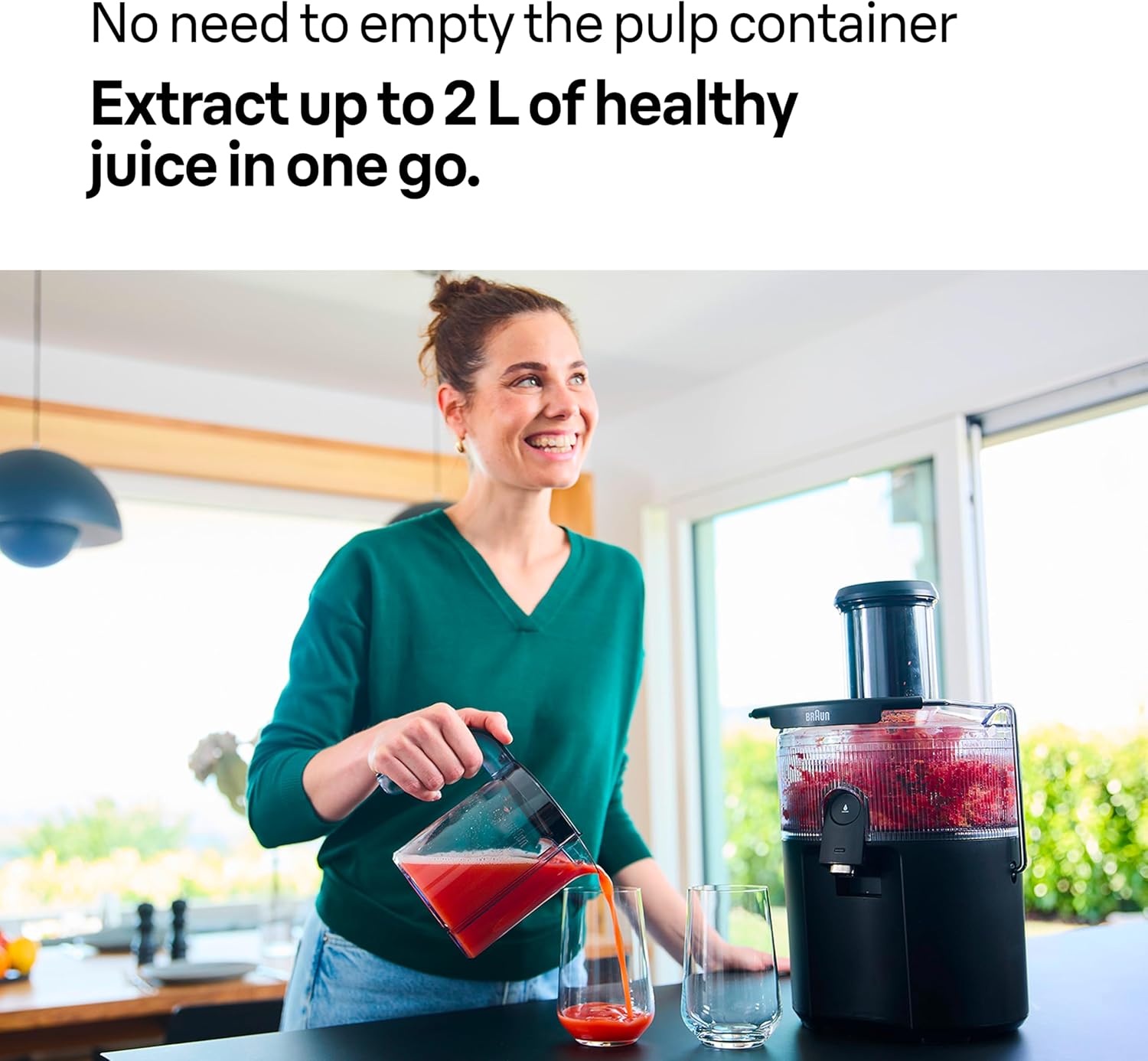 Braun MultiJuice 5 SJ5000 800W Cold Extraction Juicer XL Feed Chute Black