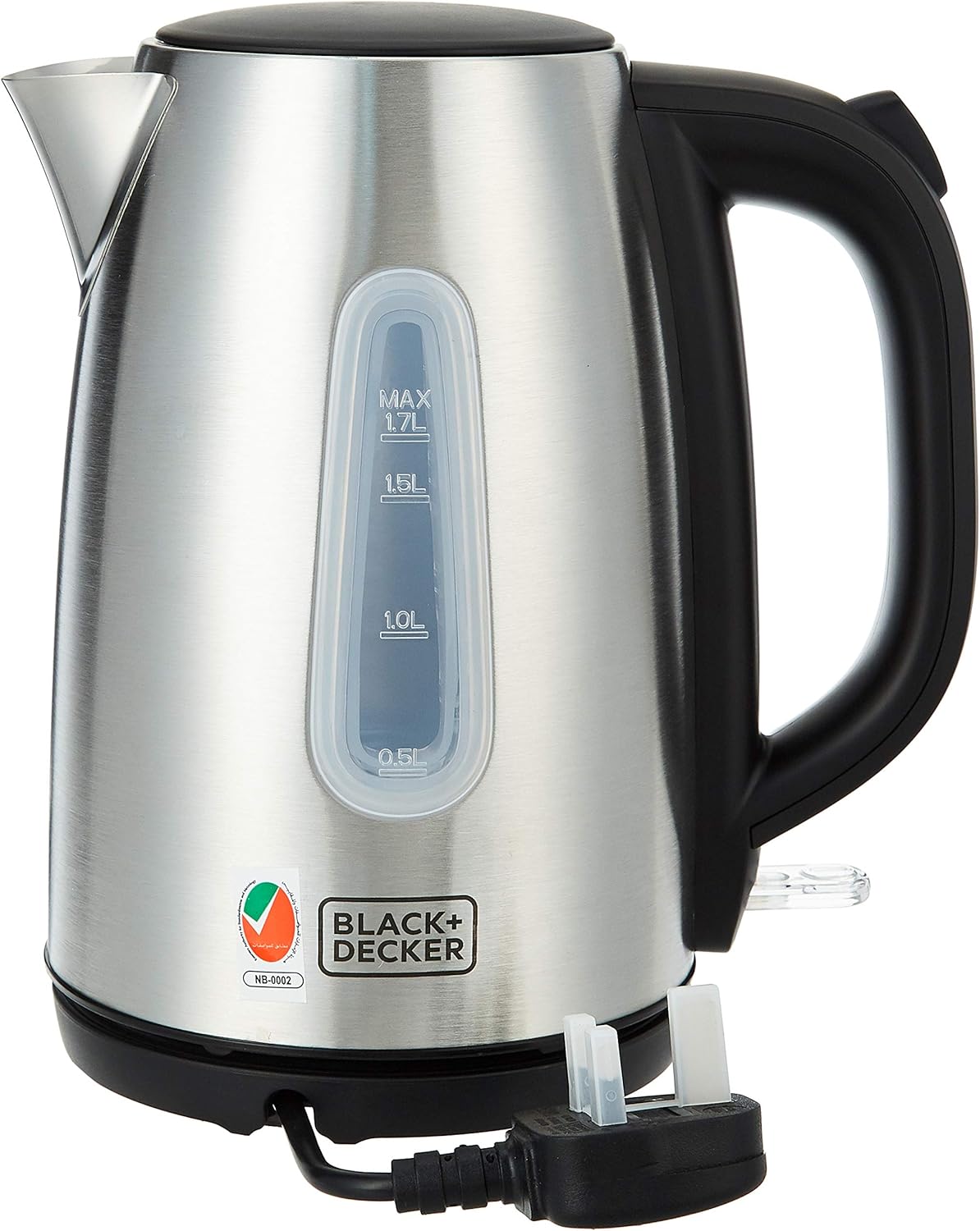 Black & Decker Kettle JC450-B5 1.7L 2200W Stainless Steel Cordless Teapot