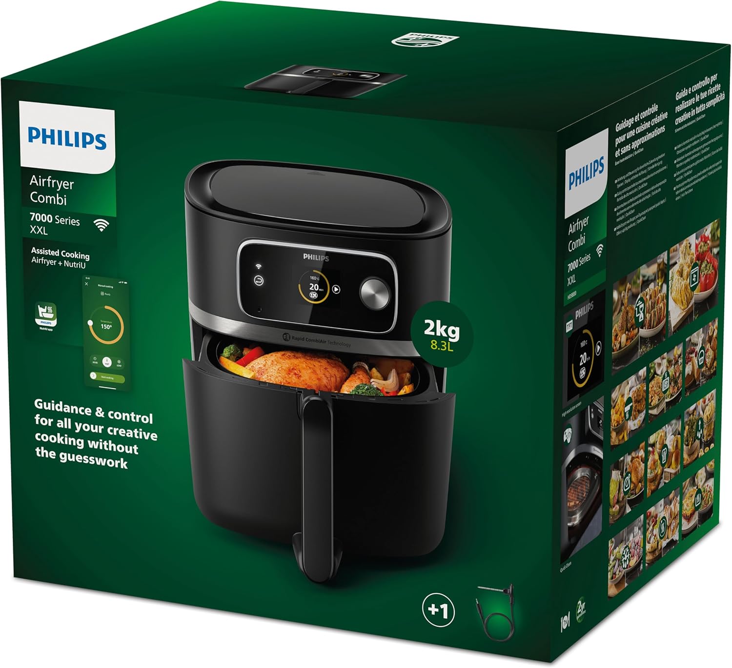 Philips HD9880/90 7000 Series Airfryer Combi XXL – Smart Wi-Fi, 8.3L