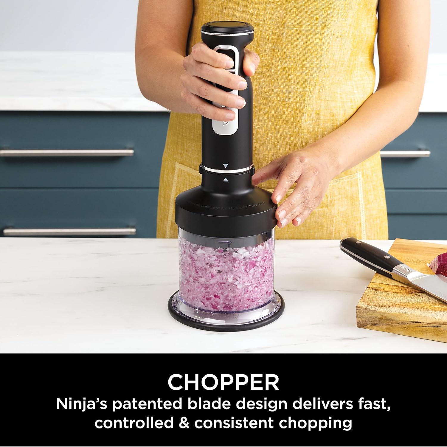 Ninja Foodi 3-In-1 Hand Blender, Hand Mixer & Chopper