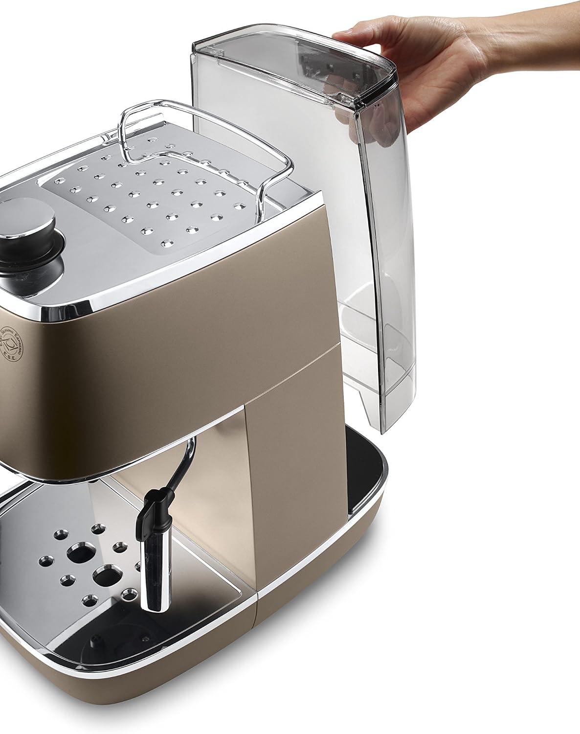 DeLonghi Espresso Machine Distinta Bronze 15Bar AutoShutOff Pod Compatible