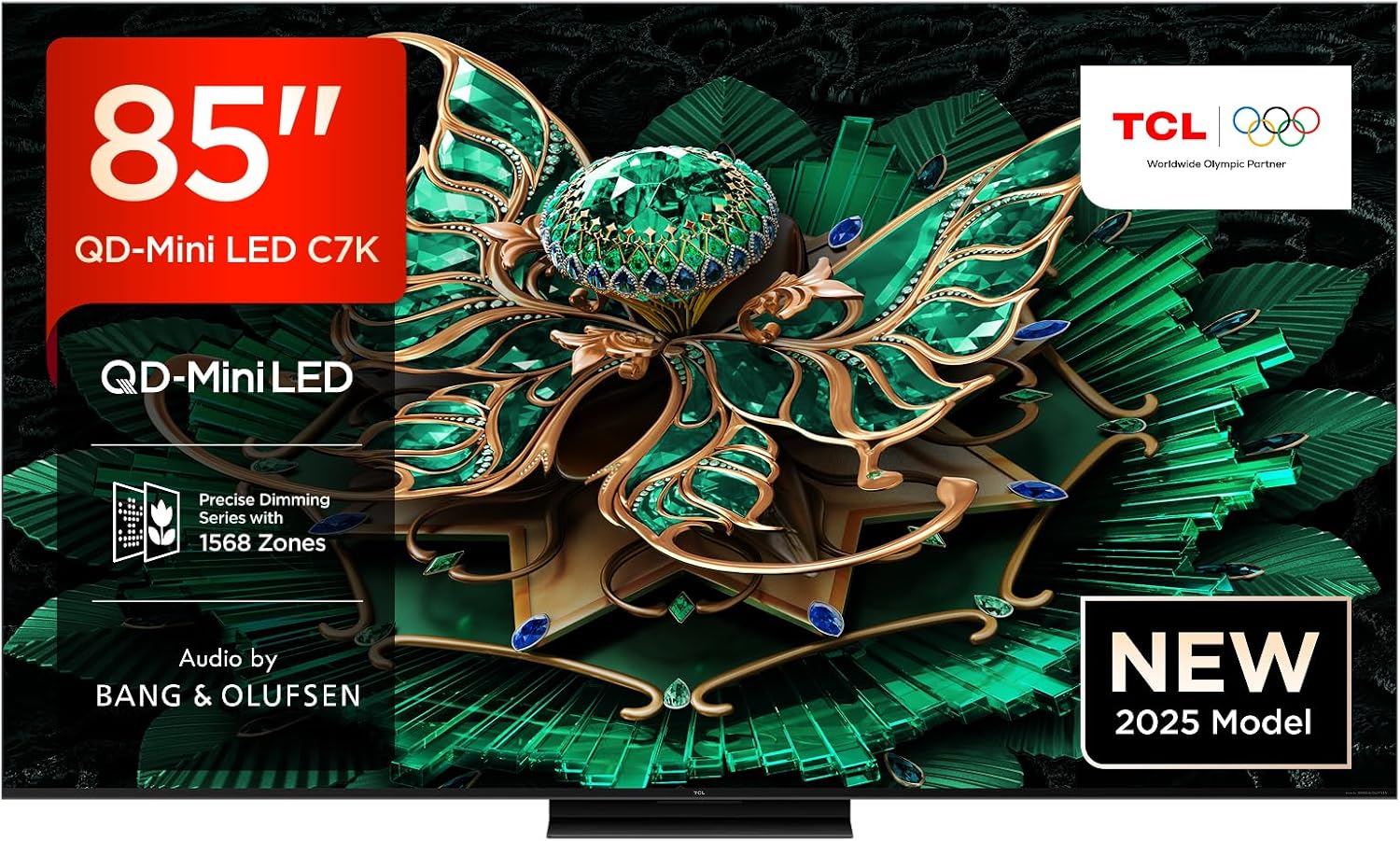 TCL 85C7K 85" QD-Mini LED 4K Smart Google TV – 144Hz, Dolby Vision