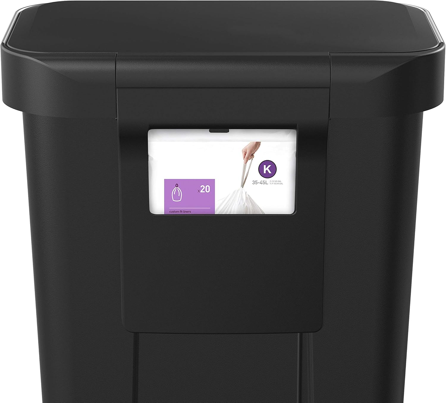 SimpleHuman CW1385CB Rectangular Pedal Bin 45L