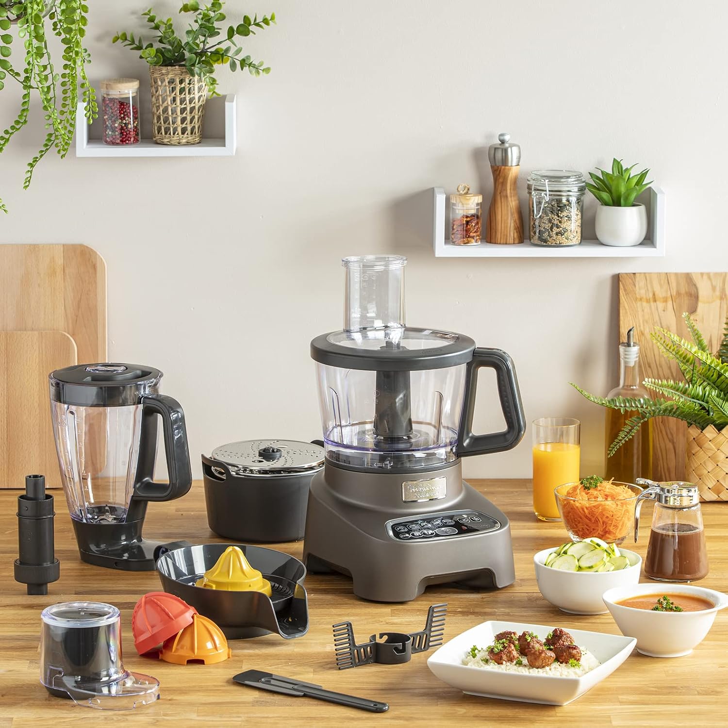 Moulinex Double Force Food Processor 1000W, 31 Functions