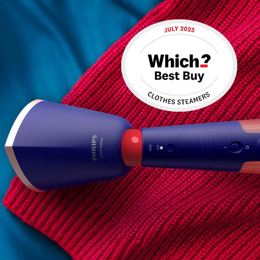 Philips Handheld Steamer 7000 Series 1300W Foldable Head Marine Blue Design