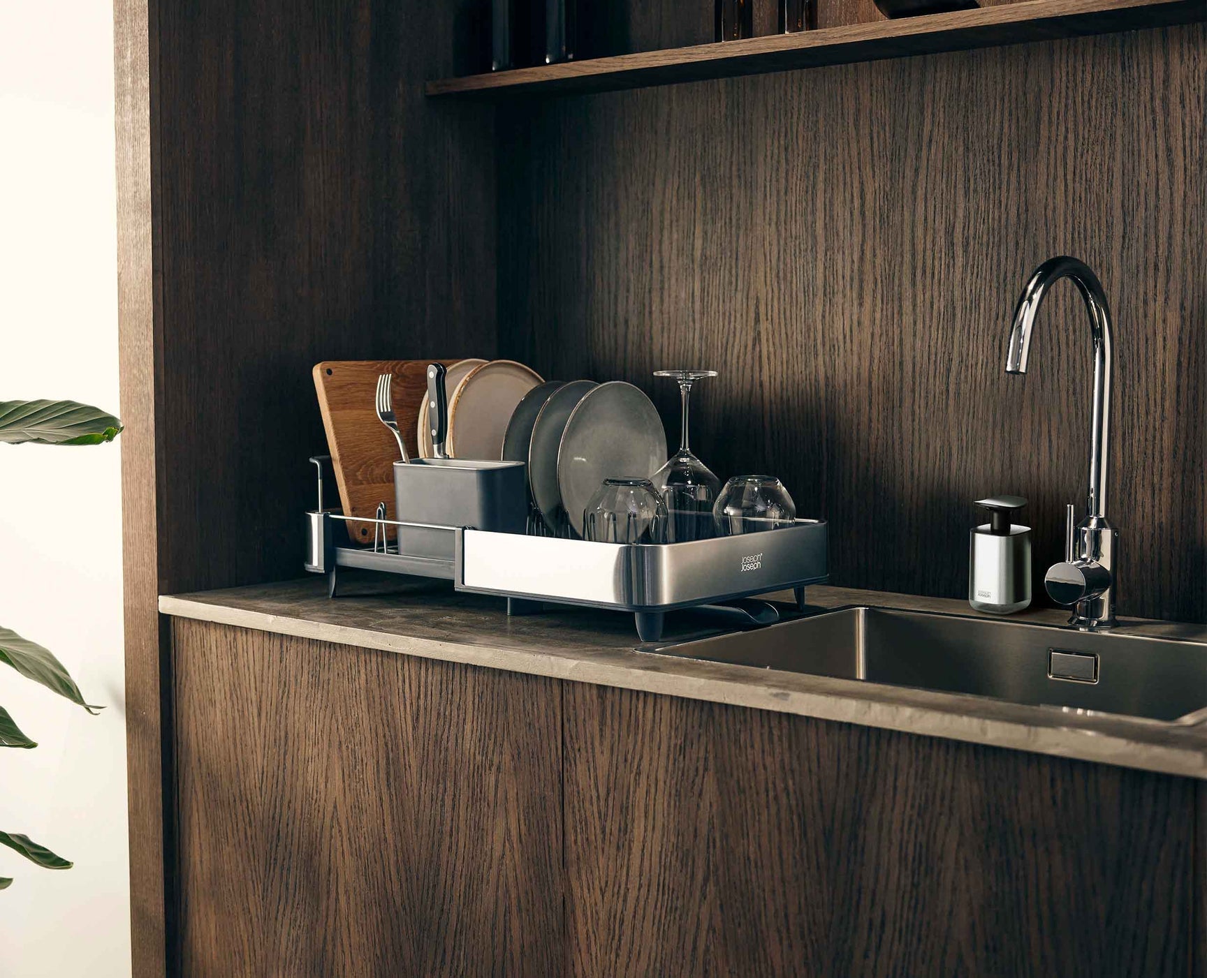 Joseph Joseph 2-Piece Sink Organisation Set Stainless Steel