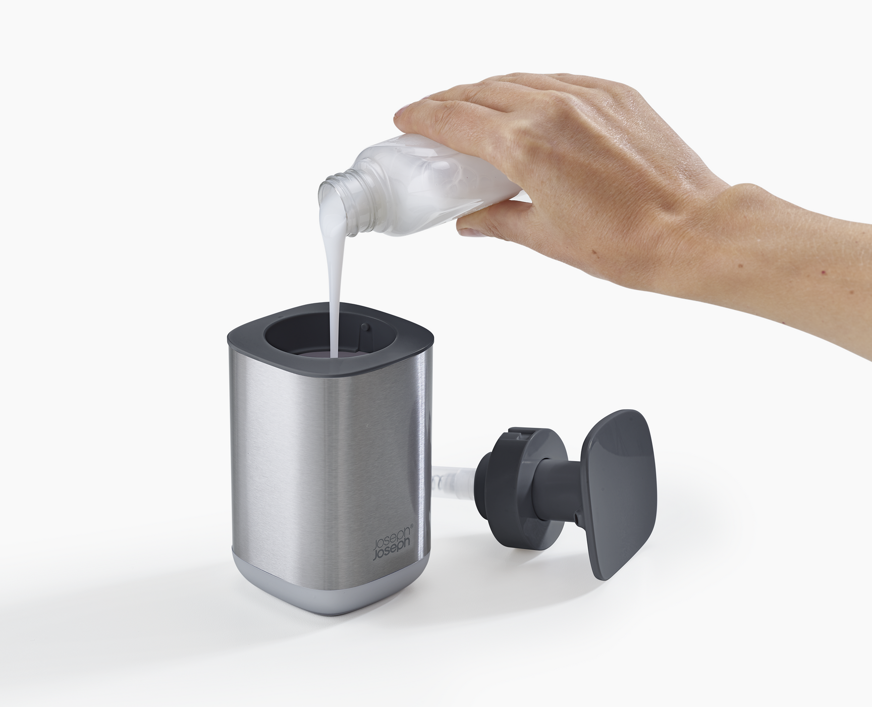 Joseph Joseph Extend Steel Expandable Dish Rack & Presto Soap Dispenser Set