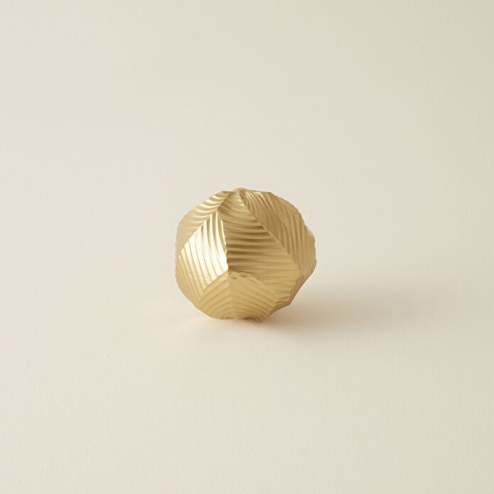 Karaca Home Lana Decorative Object 11x11 cm Gold Geometric Orb Modern Accent