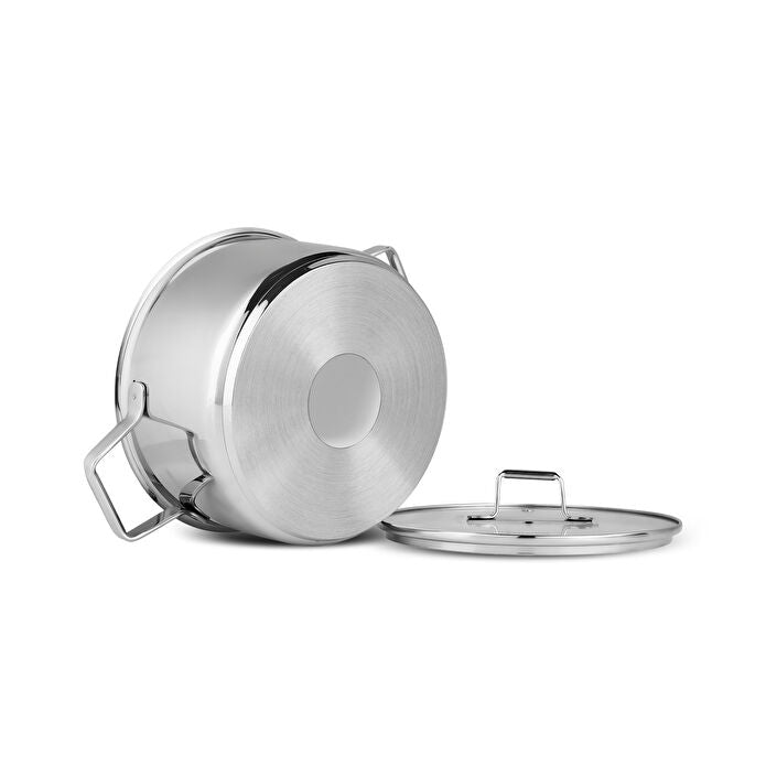 Karaca Valora 8-Piece Stainless Steel Cookware Set - Induction Base - 18/10 Steel