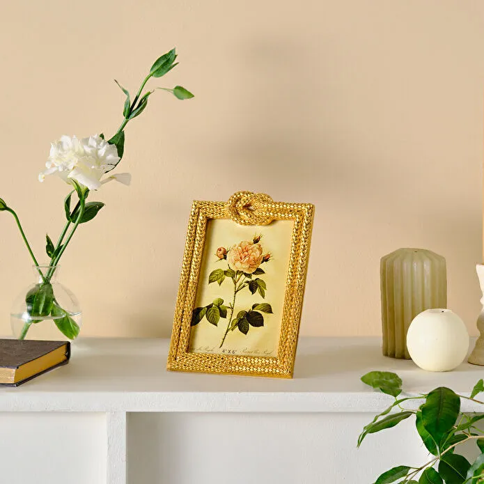 Karaca Home Node Gold Photo Frame 10x15 cm, 8683650340805