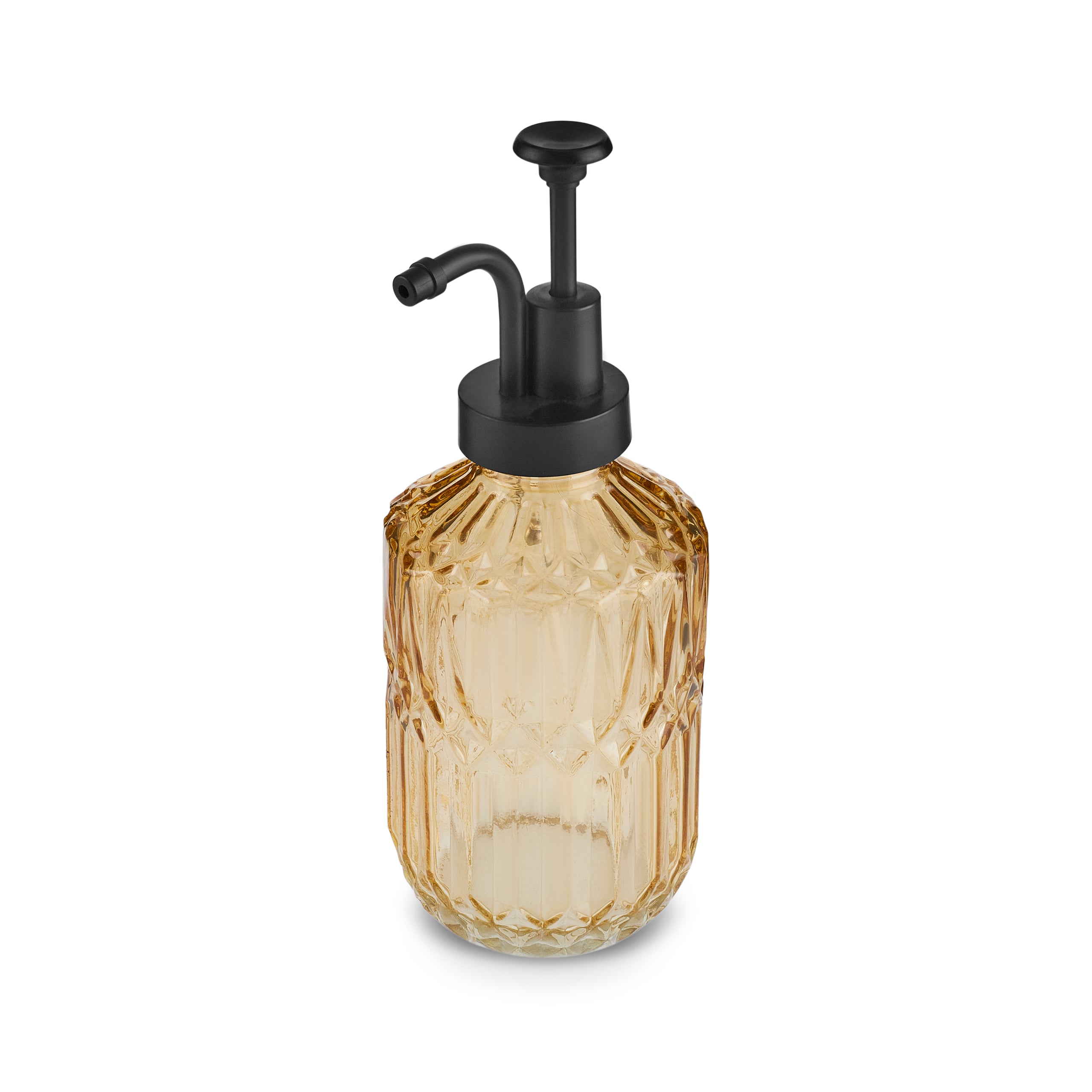 Karaca Home Bellino 3-Piece Bathroom Accessory Set - Amber Glass , 8683650348238