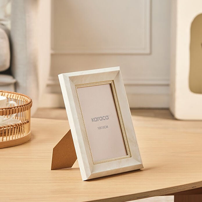 Karaca Bramble Photo Frame 10x15 cm - Cream, 8683650383185