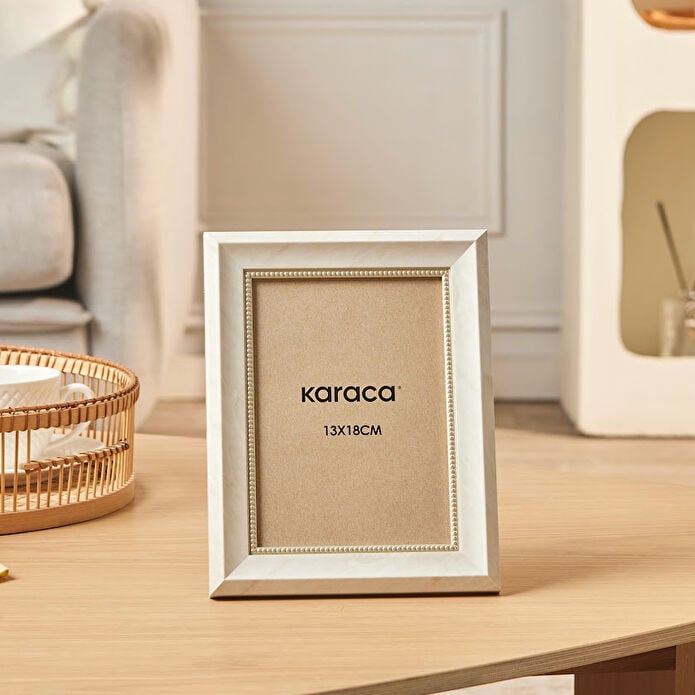 Karaca Bramble Photo Frame 13x18 cm - Cream, 8683650383192