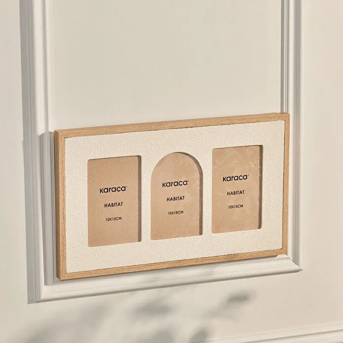 Karaca Habitat Emberly 3-Piece Wooden Photo Frame , 8683650383253