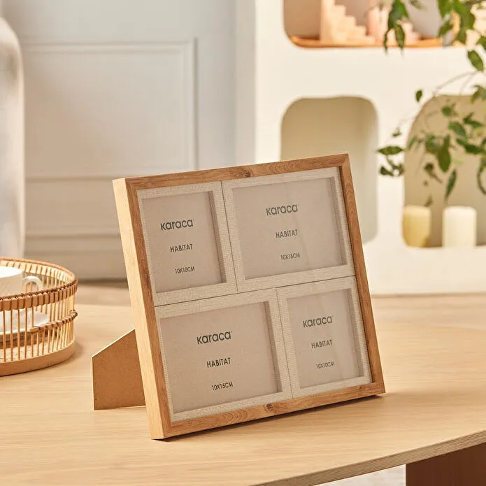 Karaca Habitat Rune 4-Piece Wooden Photo Frame 27.8x22.8 cm, 8683650383260
