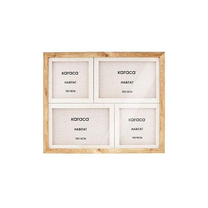 Karaca Habitat Rune 4-Piece Wooden Photo Frame 27.8x22.8 cm, 8683650383260