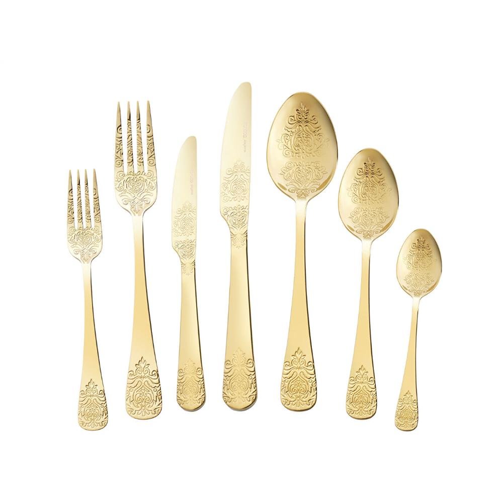 Karaca Elegance Bellatrix Gold 84-Piece Cutlery Set kitchen