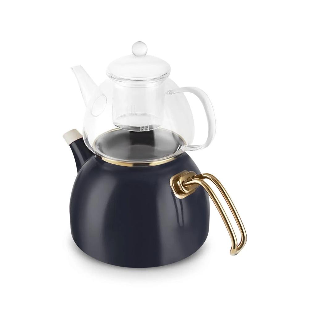 Karaca Aren Enamel Anthracite Teapot Set Lebanon