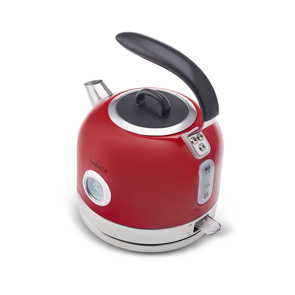 Karaca Retro Red 1.7 L Kettle detail