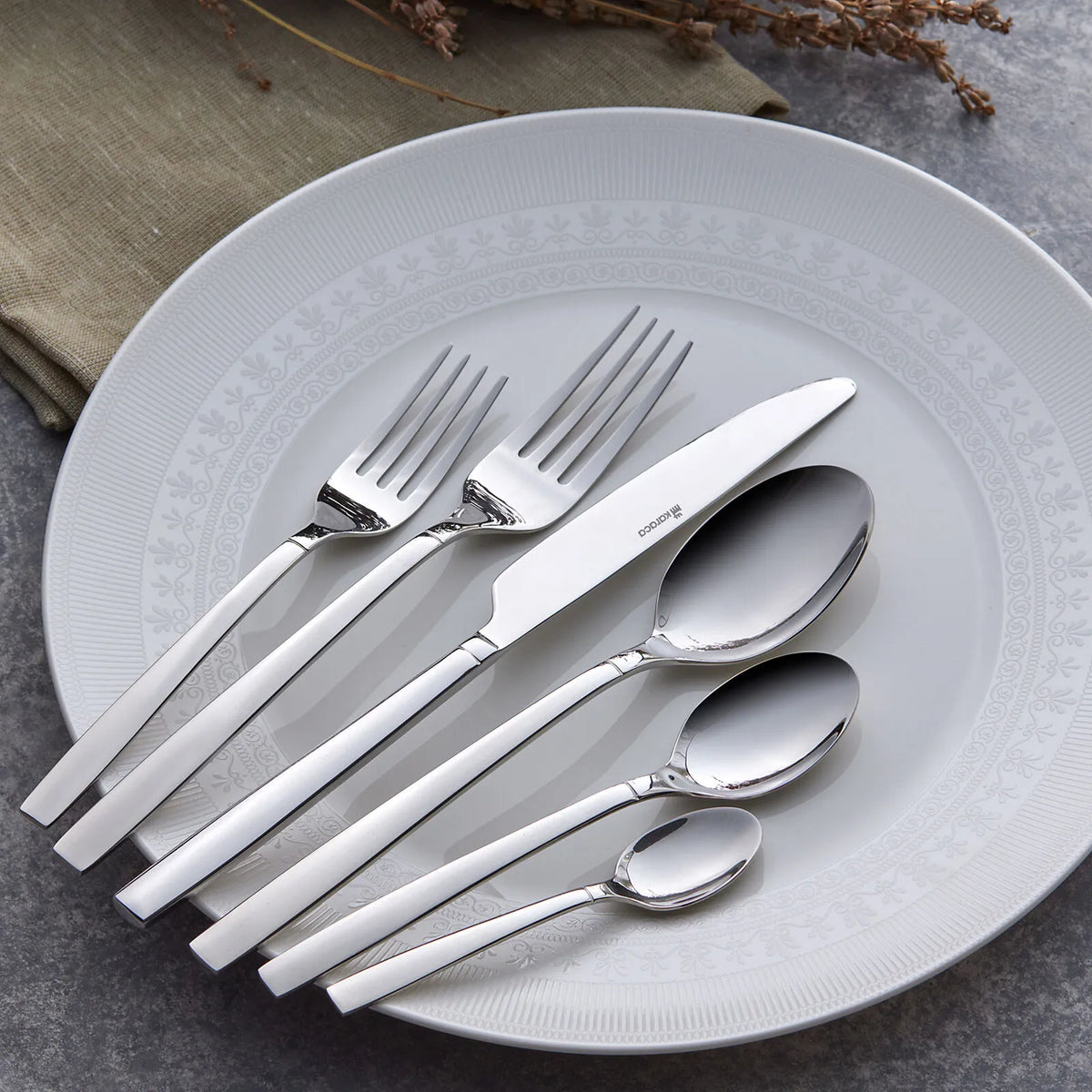 Karaca Juniper Elegance 84-Piece Cutlery Set