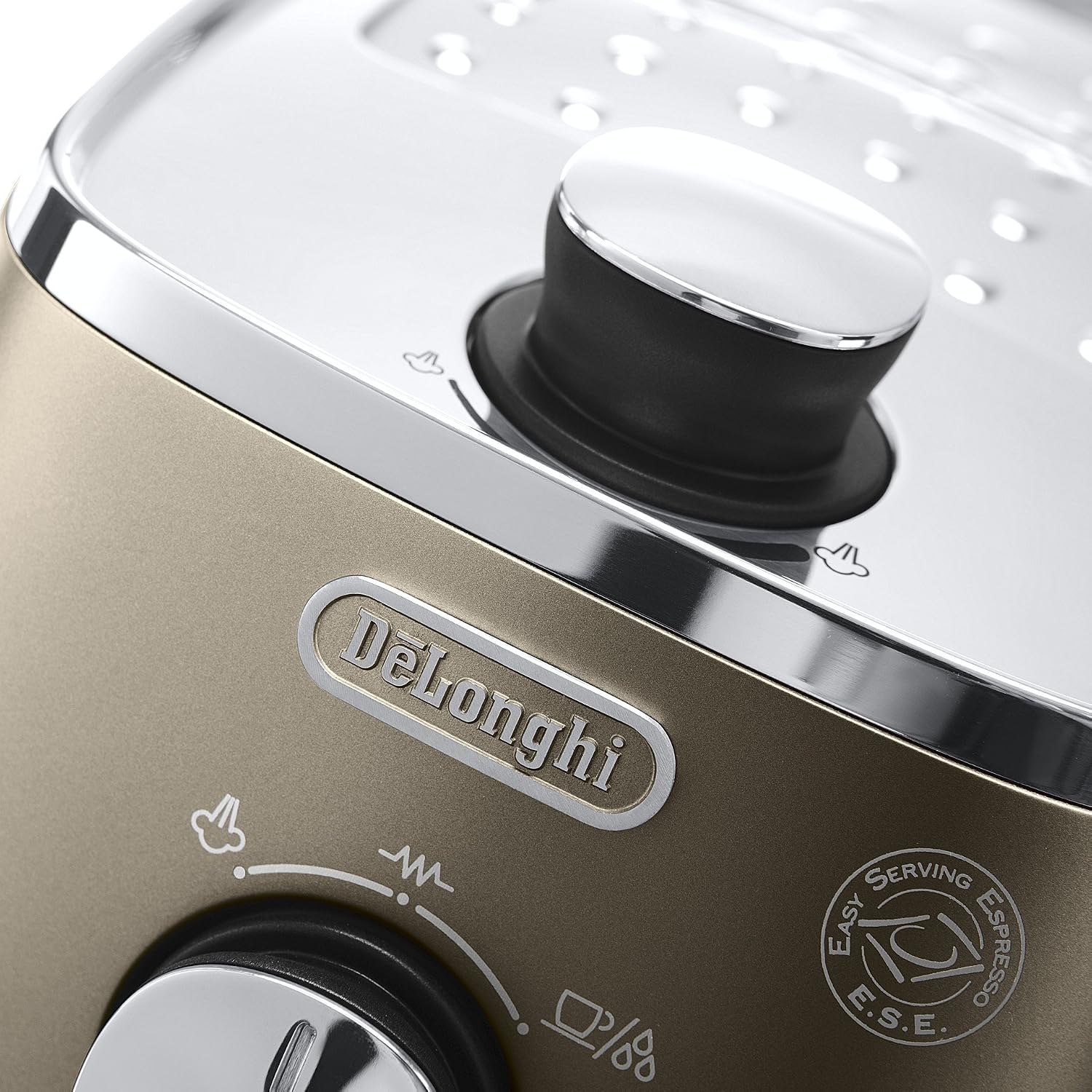 DeLonghi Espresso Machine Distinta Bronze 15Bar AutoShutOff Pod Compatible