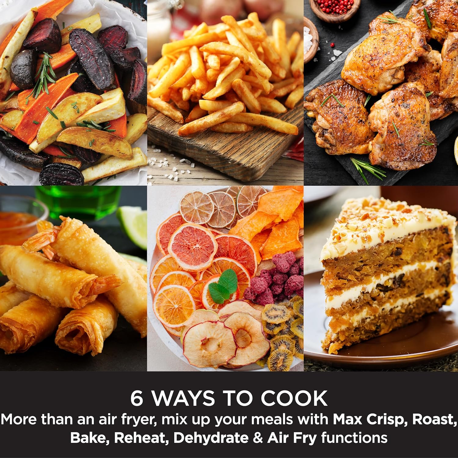 Ninja Air Fryer Max Xl , Max Crisp, Air Roast, Bake, Reheat, Dehydrate