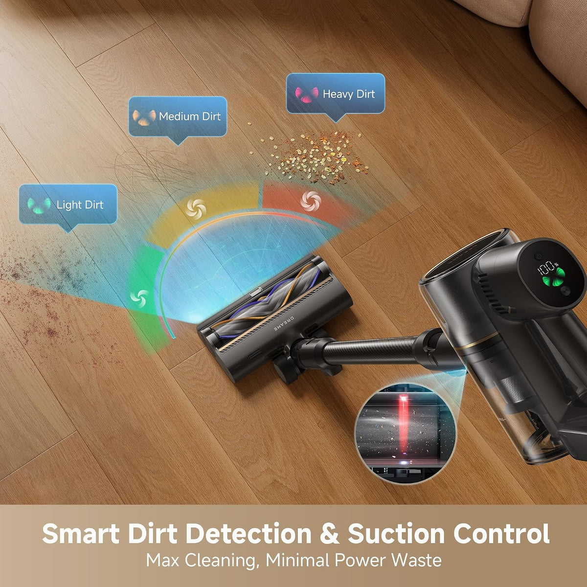 Dreame R20 Ultra Cordless Stick Vacuum 210AW 120,000RPM H14 HEPA