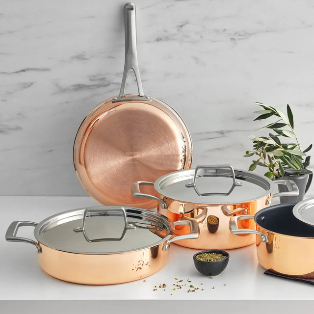 Karaca 3-Ply PowerSteel 316+ Surgical Steel & Copper 7-Piece Cookware Set