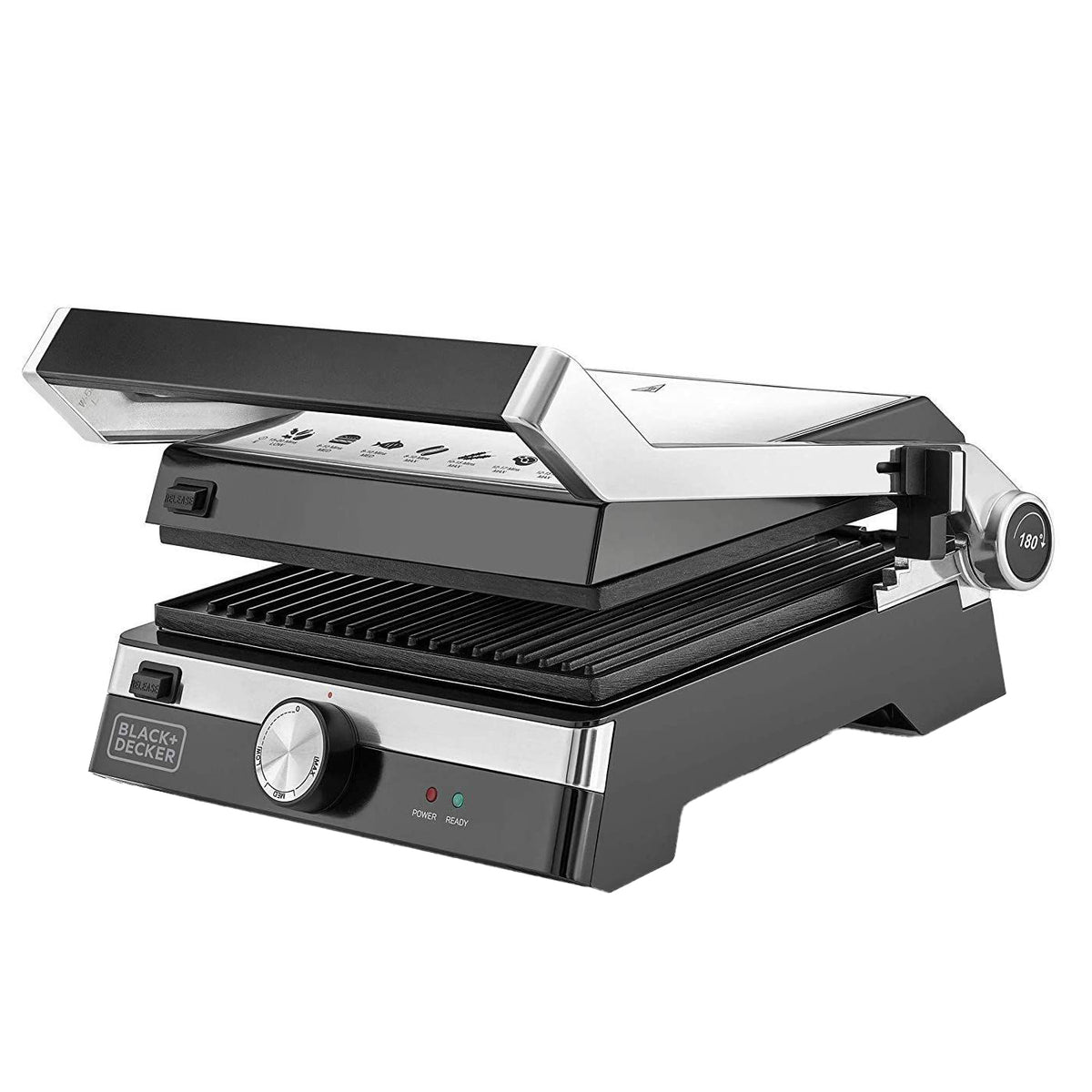 Black+Decker Contact Grill CG2000-B5 2000W 180° Open Non-Stick