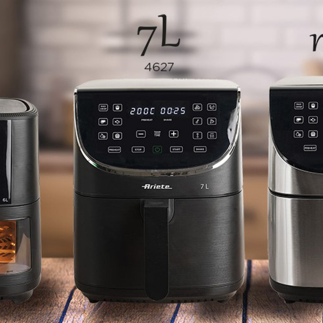 Ariete Digital Air Fryer – 7L, 1800W, Black Matte