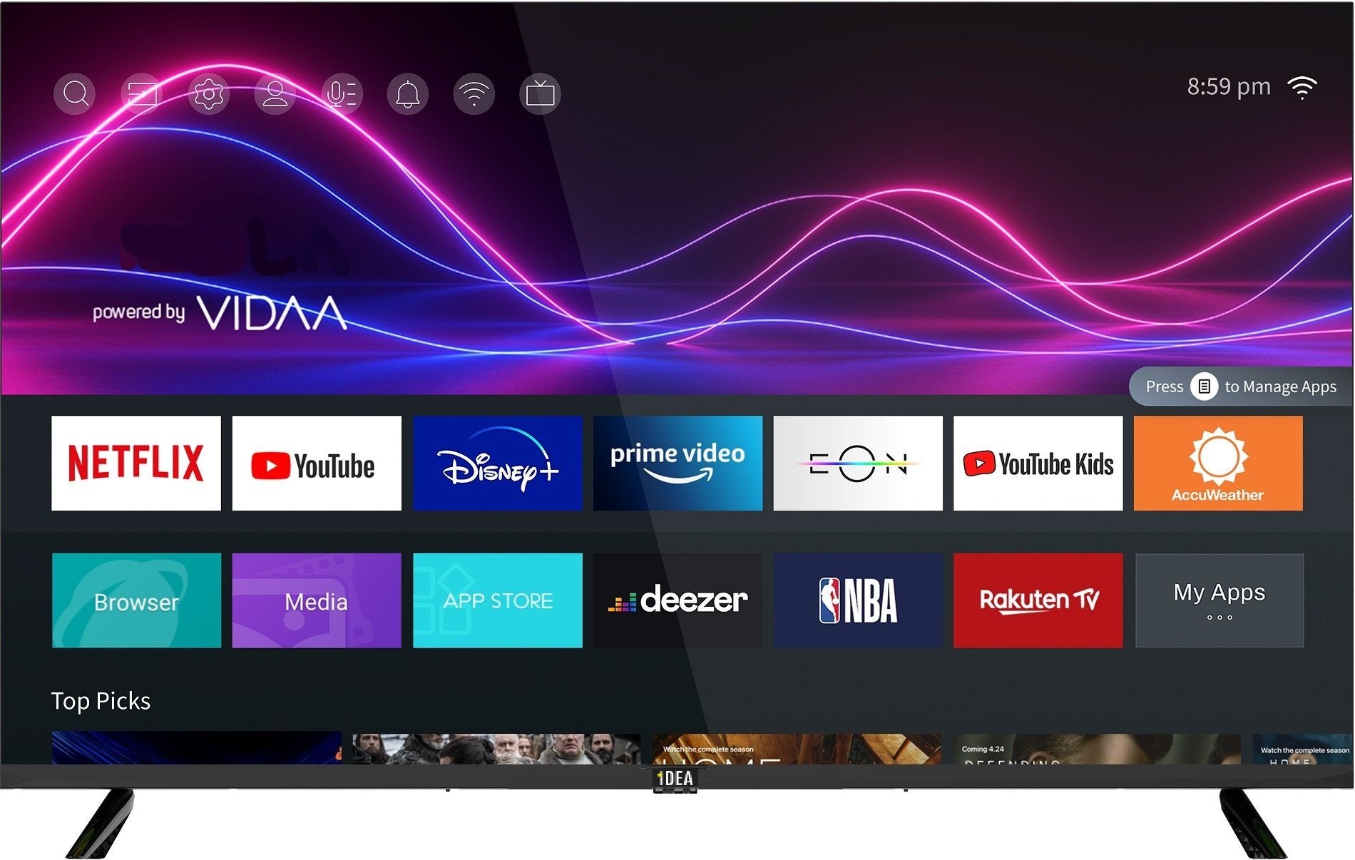 Idea Led 50" Frameless Uhd Smart Tv