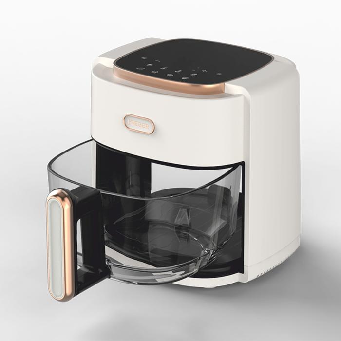 Haeger Digital Air Fryer Air Glass 4.7L, Glass Bowl