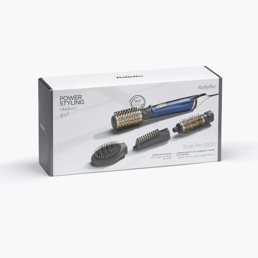BaByliss Style Pro 1000 Rotating Brush AS965E 1000W – 4 Accessories – view 3