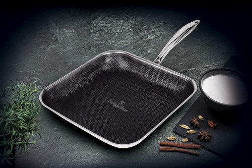Berlinger Haus Eternal Grill Pan 28cm Stainless Steel Non-Stick