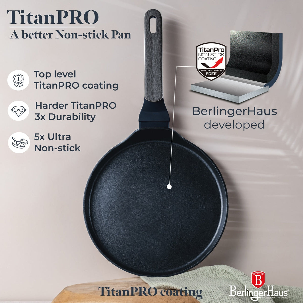 Berlinger Haus Deep Sea Collection Pancake Pan 25cm – view 4