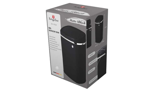 Berlinger Haus 58L Sensor Bin Touchless Hands-Free Matt Anthracite BH-9525