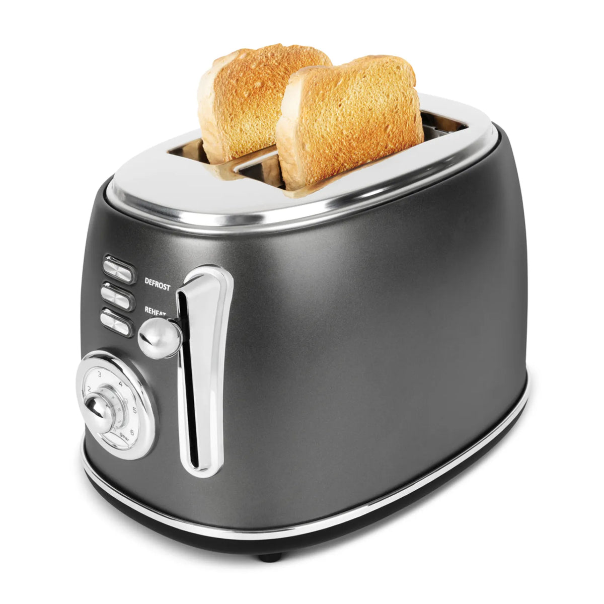 Berlinger Haus Toaster 850W 6 Browning Levels Wide Slots BH-9643N – view 3 – Anthracite