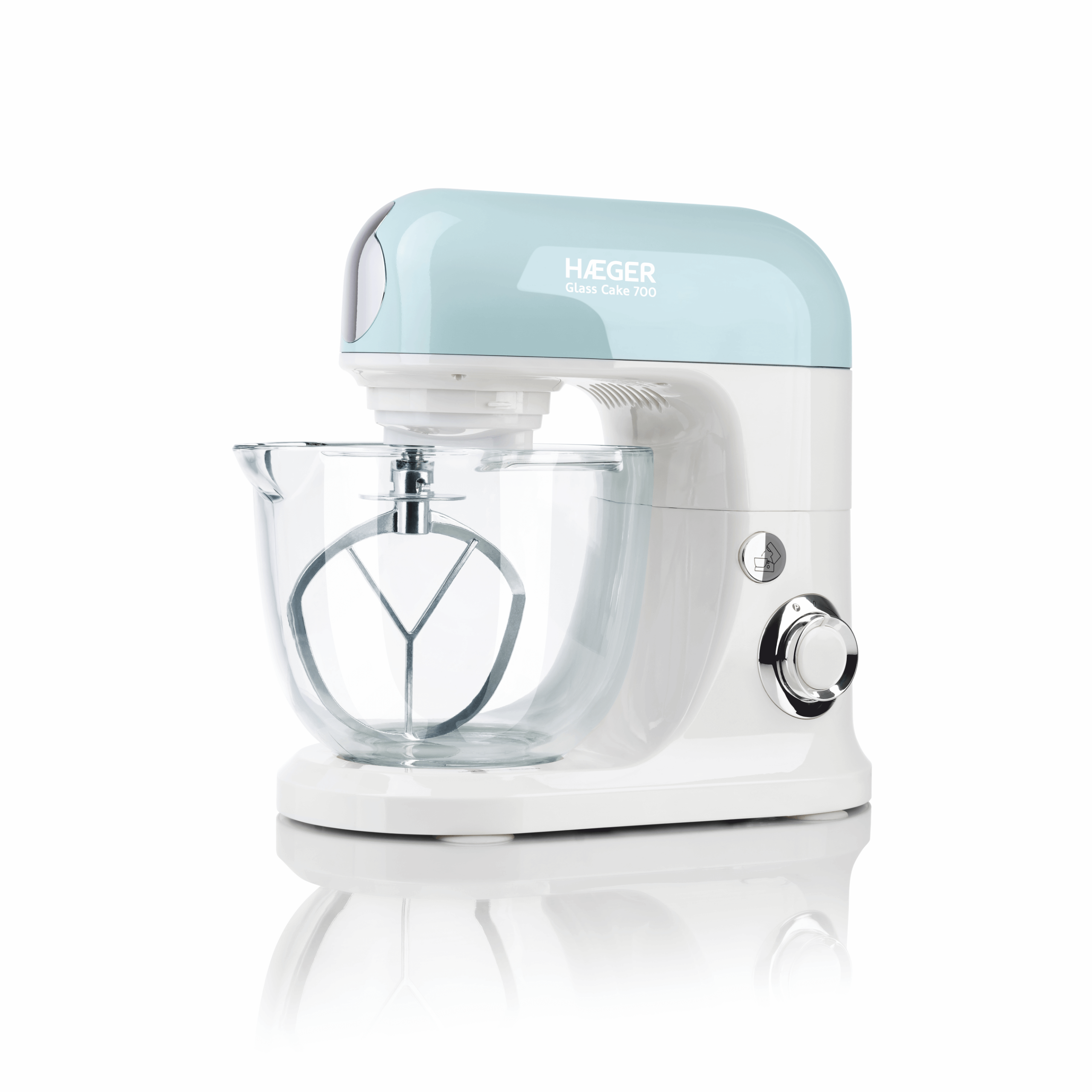 Haeger Glass Cake 700 Mixer With Glass Bowl 700W