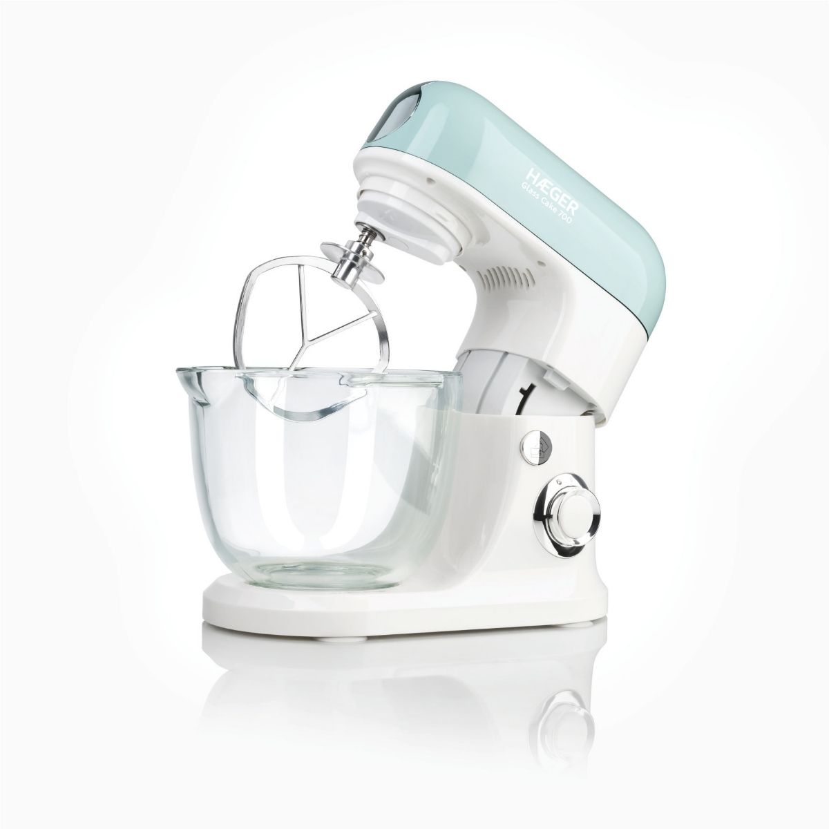 Haeger Glass Cake 700 Mixer With Glass Bowl 700W