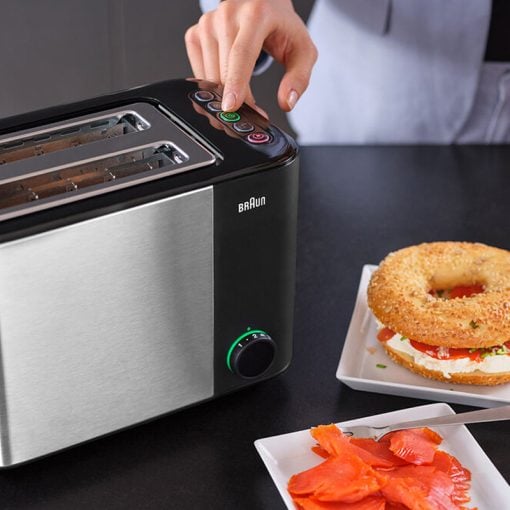 Braun Black & Stainless-Steel Toaster HT5015