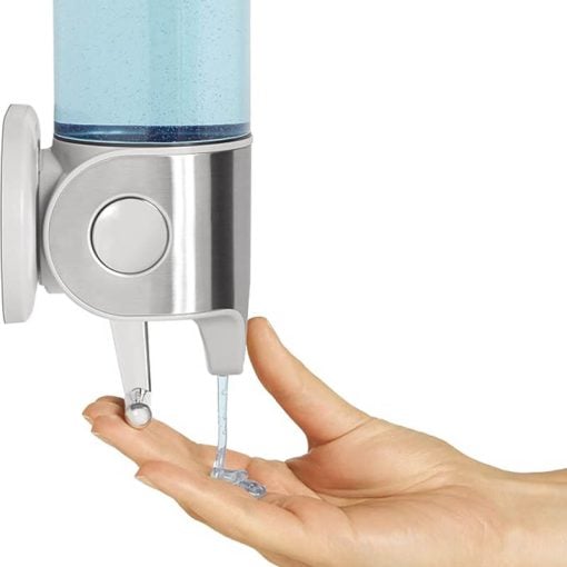 SimpleHuman Single Wall Mount Shower Pump BT1034 444ml Stainless Steel
