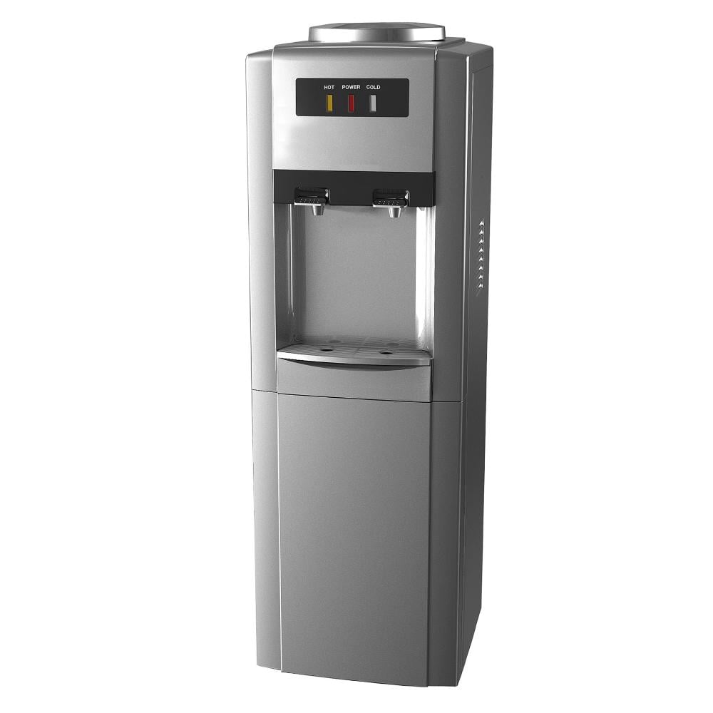 Blueberry Top-Loading Water Dispenser With 2 Taps (Silver)