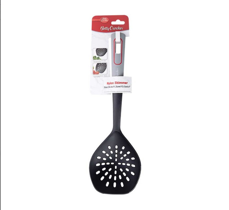 Betty Crocker Nylon Skimmer 34.4cm – Black & Grey