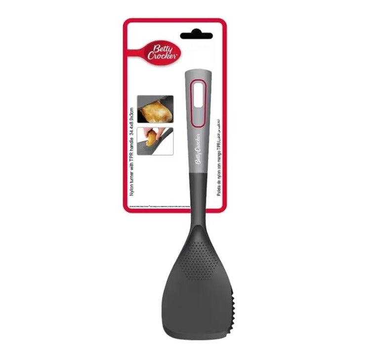 Betty Crocker Nylon Turner 34.4cm – Black & Grey
