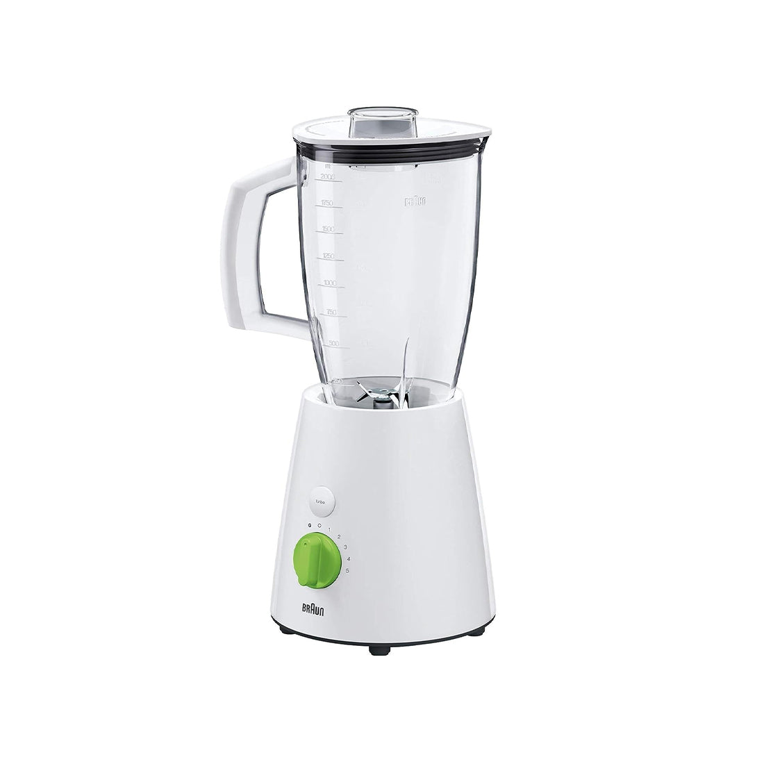 Braun Jug Blender Jb3010 White 800W 2L Turbo 5 Speeds Triangular Jug