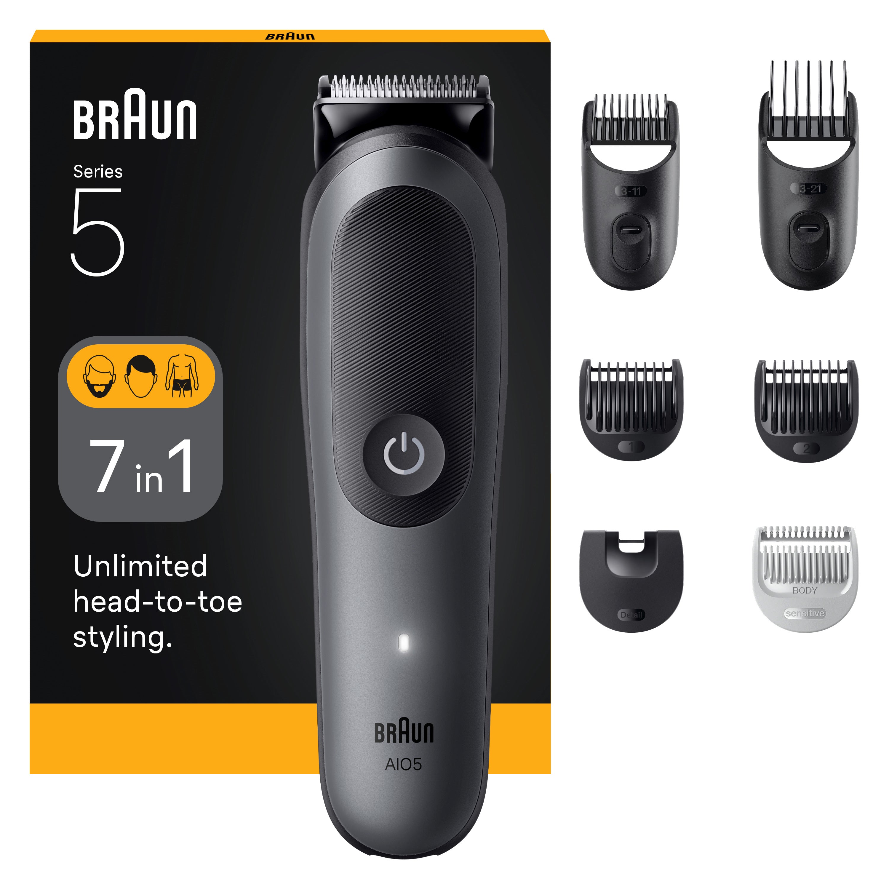 Braun Grey All-In-One Trimmer Series 5 Aio5520