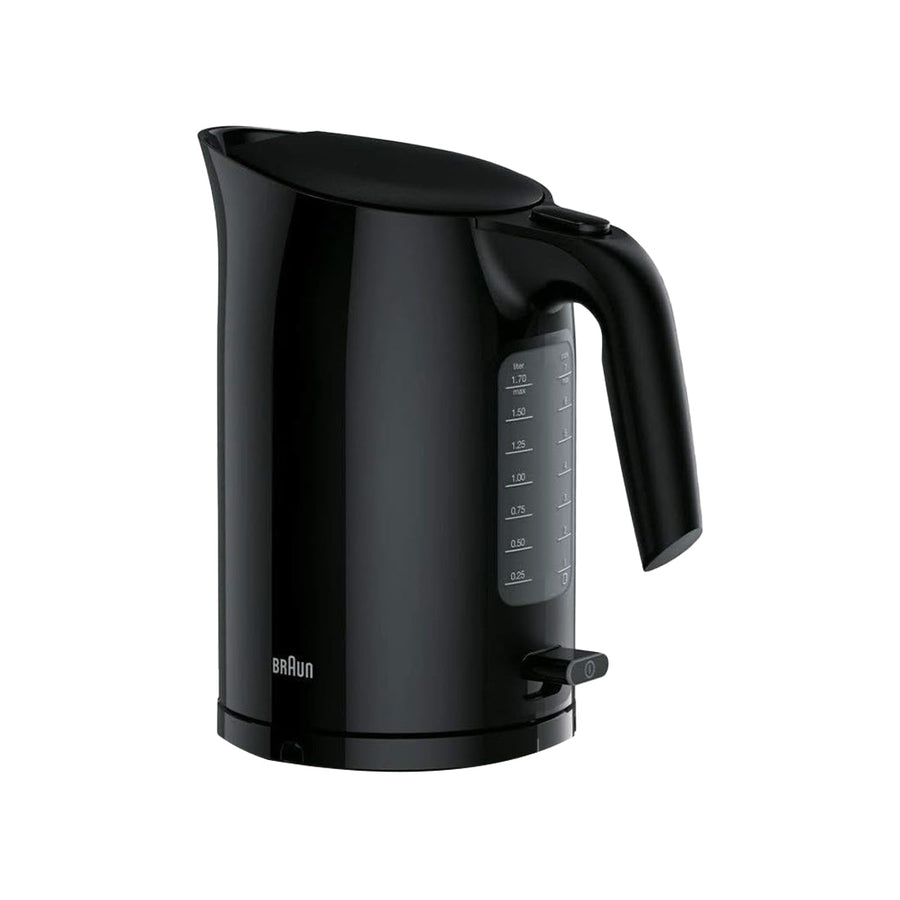 Braun Purease Electric Kettle Wk3100 Black 1.7L Fast Boil 2200W One-Cup