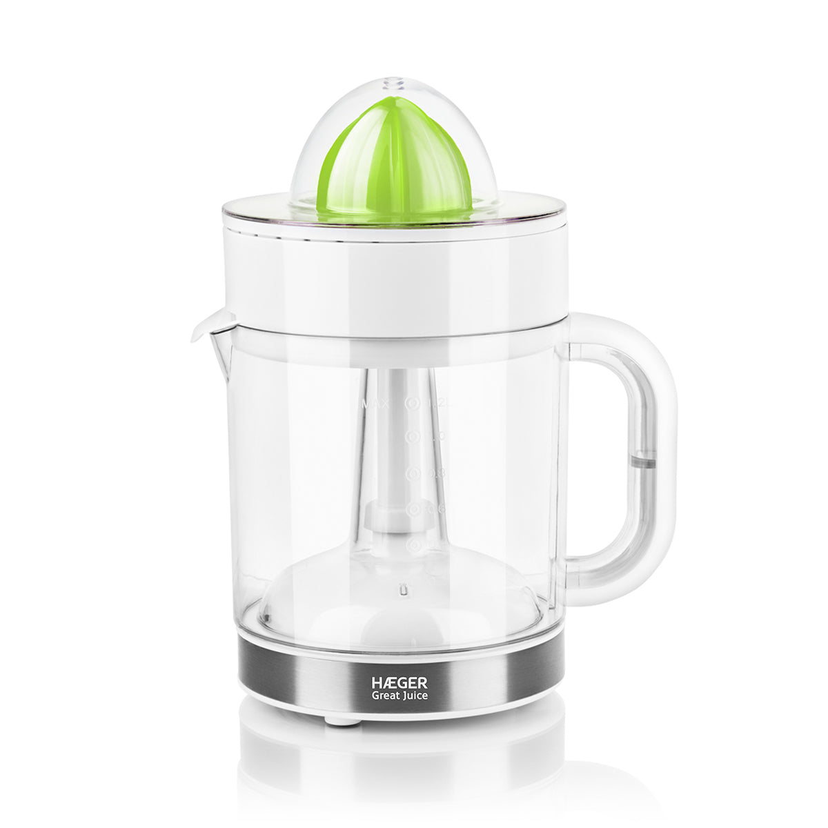 Haeger Citrus Juicer Great Juice White 1.2 Litres
